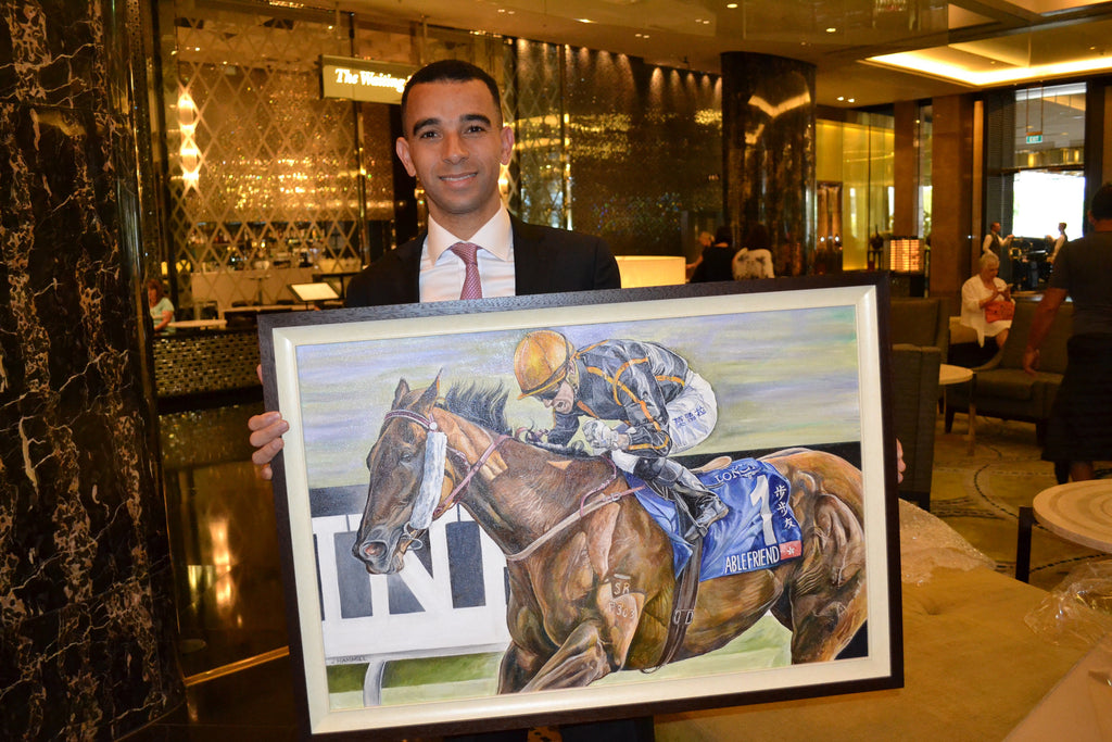 A painting for Joao Moreira.