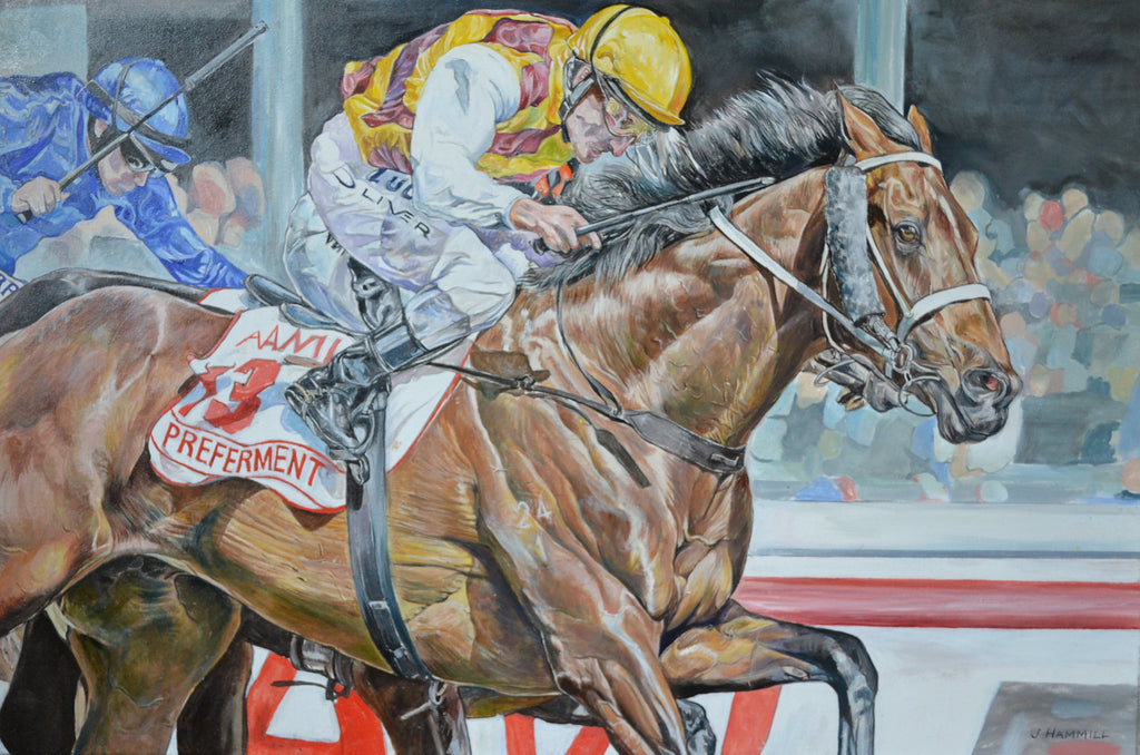 Preferment ridden by Damien Oliver